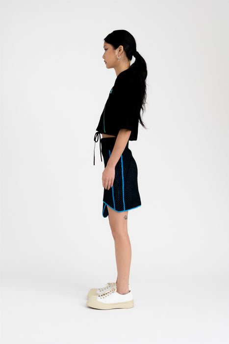 MOROSE PILLOW STITCH WAVY MINI SKIRT