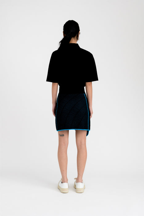 MOROSE PILLOW STITCH WAVY MINI SKIRT