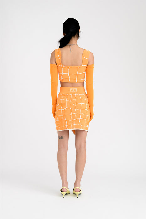 KATIE WAVY MINI SKIRT