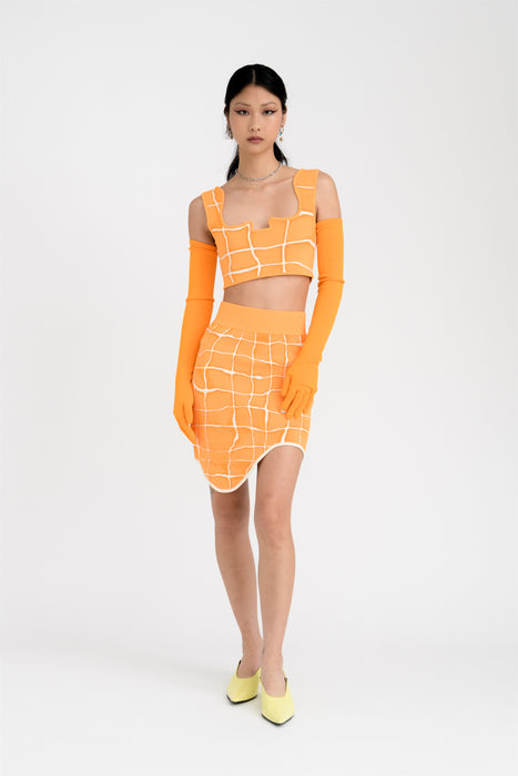 KATIE WAVY MINI SKIRT