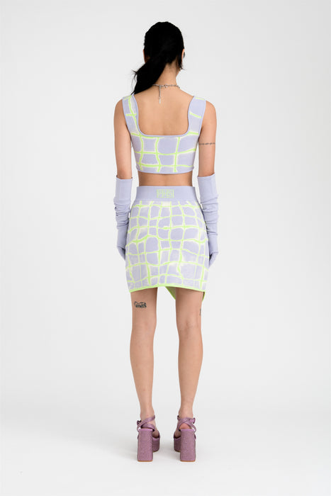 KATIE WAVY MINI SKIRT