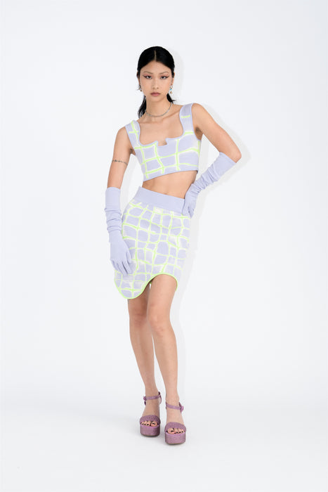 KATIE WAVY MINI SKIRT