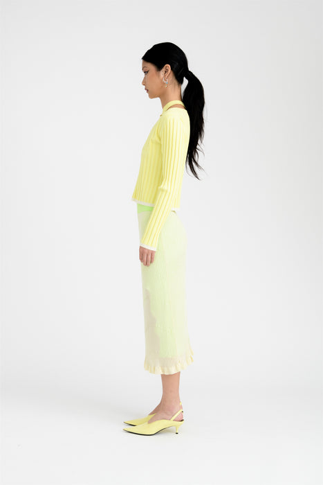 PIPE LONG SLEEVE CROPPED TOP