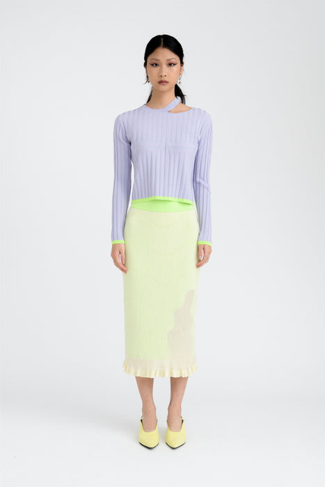 PIPE LONG SLEEVE CROPPED TOP