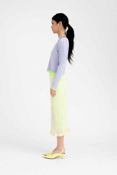 PIPE LONG SLEEVE CROPPED TOP