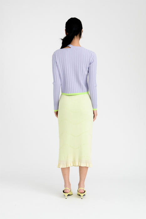 FINLEY DOUBLE LAYER MIDI SKIRT