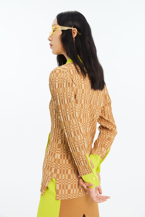 GIA ECO WAVY PLAID SHIRT