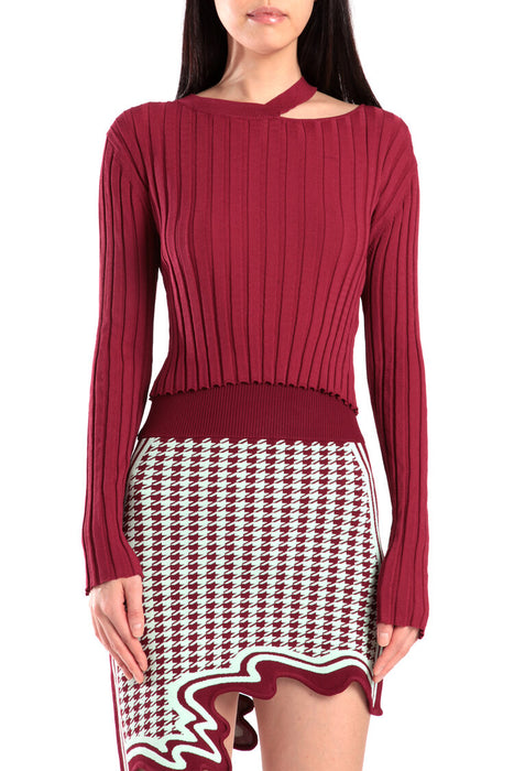 Alpine Asymmetric Mini Skirt