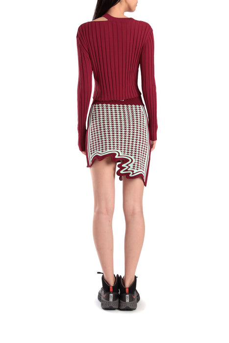 Alpine Asymmetric Mini Skirt