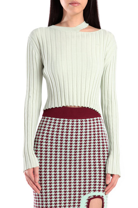 Sunday Long Sleeve Crop Top