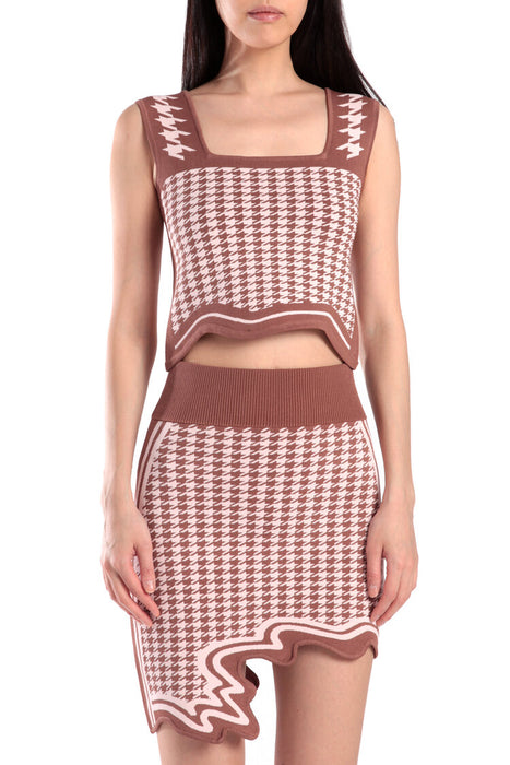 Alpine Asymmetric Mini Skirt