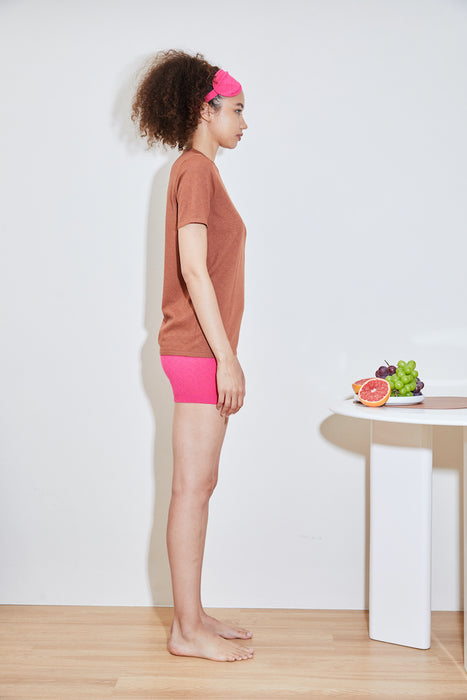 TURMERIC hydraKNIT ECOVERO TSHIRT brn
