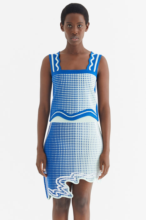 ZANE WAVY CROPPED TANK