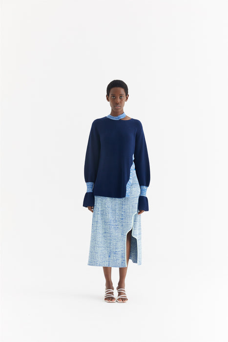 HIRAM PLEATED MAXI SKIRT