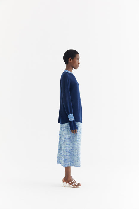 HIRAM PLEATED MAXI SKIRT