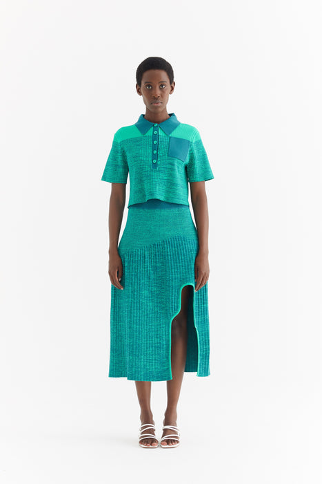 RONIN CROPPED POLO SHIRT