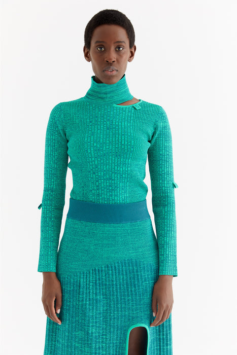 SUSAN MOCK NECK LONG SLEEVE PULLOVER
