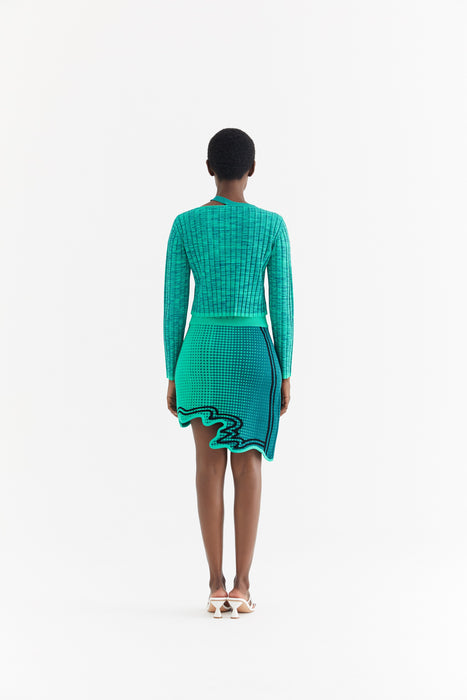 JAMES LONG SLEEVE CROPPED TOP