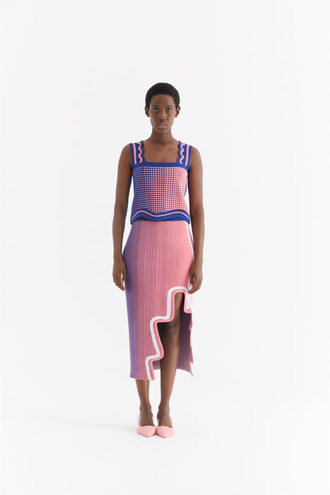 ZANE WAVY CROPPED TANK