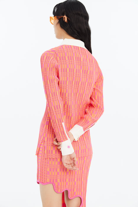 GIA ECO WAVY PLAID SHIRT