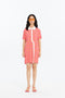 DANA ECO WAVY POLO DRESS