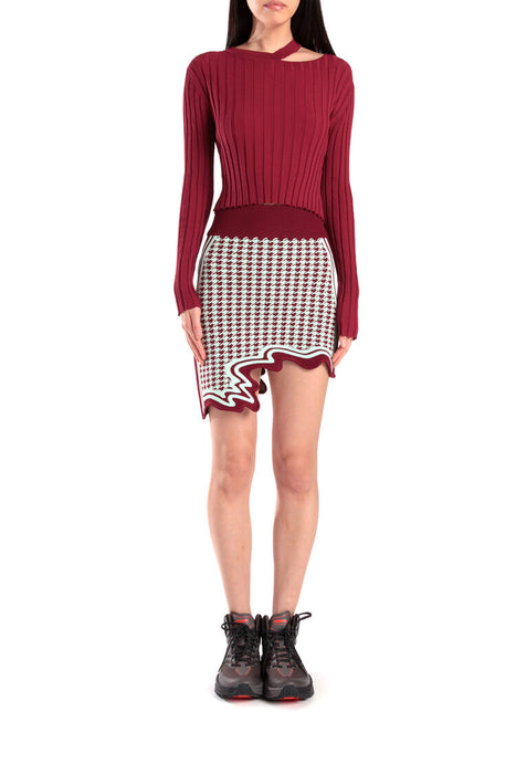 Alpine Asymmetric Mini Skirt