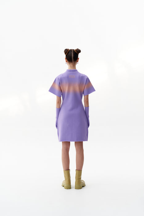 PHOEBE "SPRAY PAINTED" POLO DRESS