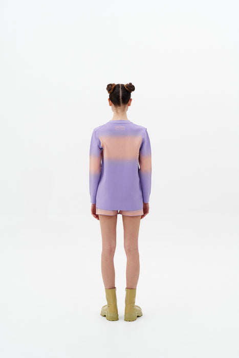 NARVI "SPRAY PAINTED" OVERSIZED CARDIGAN WITH DETACHABLE SLEEVES