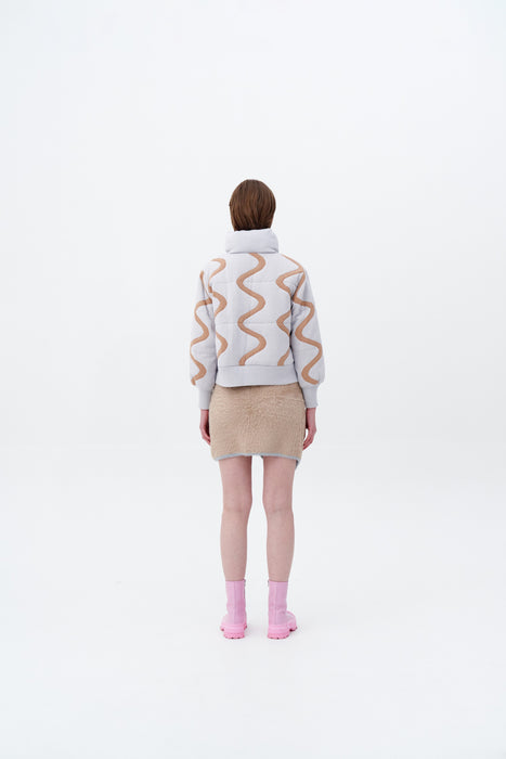 VIRGO ECOVERO WAVY PUFFER COAT