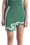 PH5 wavy hem mini skirt in green. Perfect for tennis.