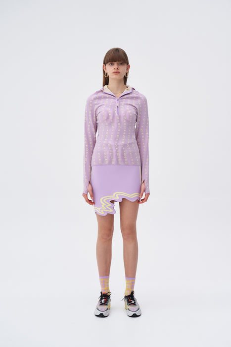 EILISH SIGNATURE WAVY MINI SKIRT IN ECO YARN