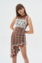 MIA SIGNATURE WAVY PLAID DRESS IN ECO YARN